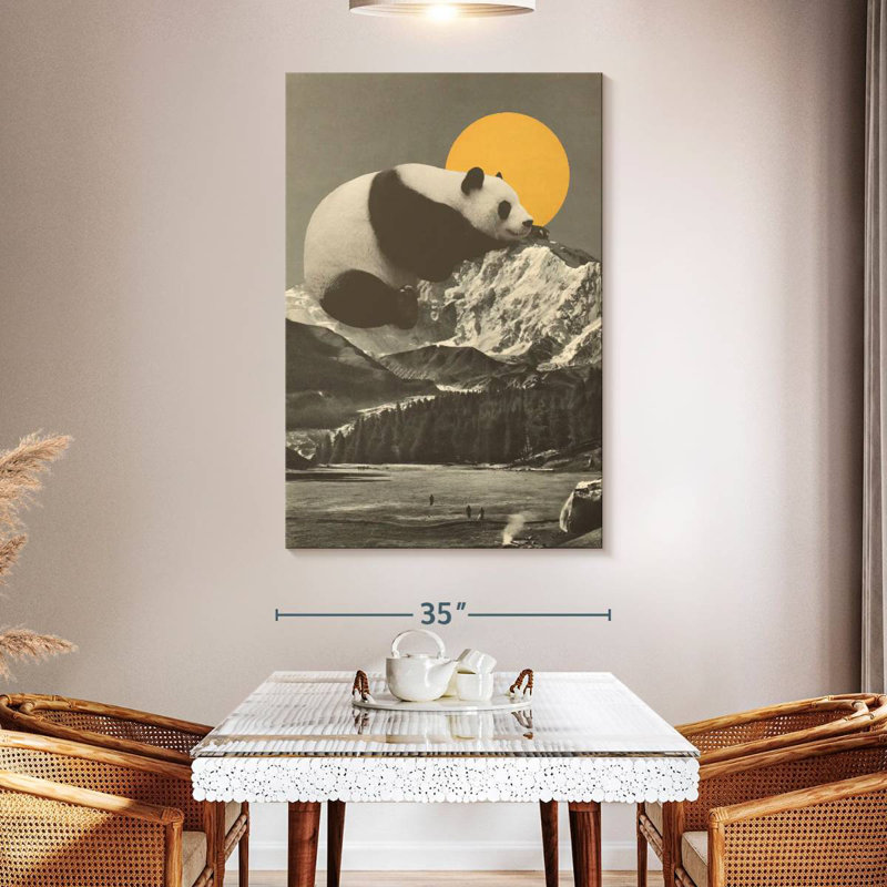 Brampt Panda's Nap On Mountains, 51" H x 34" W