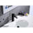 Bathroom Sink Faucet With Matte Black Finish And Waterfall Spout - Single Handle Pop-Up Drain  Overflow Attached  Robust Stainless Steel For Performance Easy Installation In Affixed  Stable