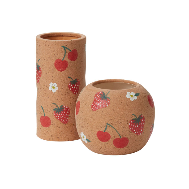 Petit vase cerise