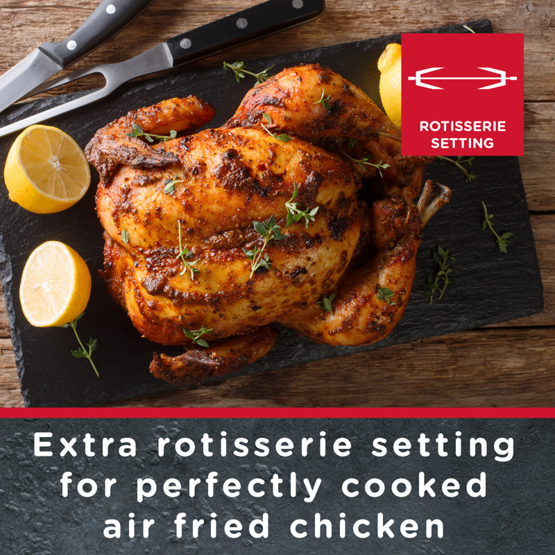 15L Clean Cook Digital Air Fryer Oven, Rotisserie, Full Accessory Set