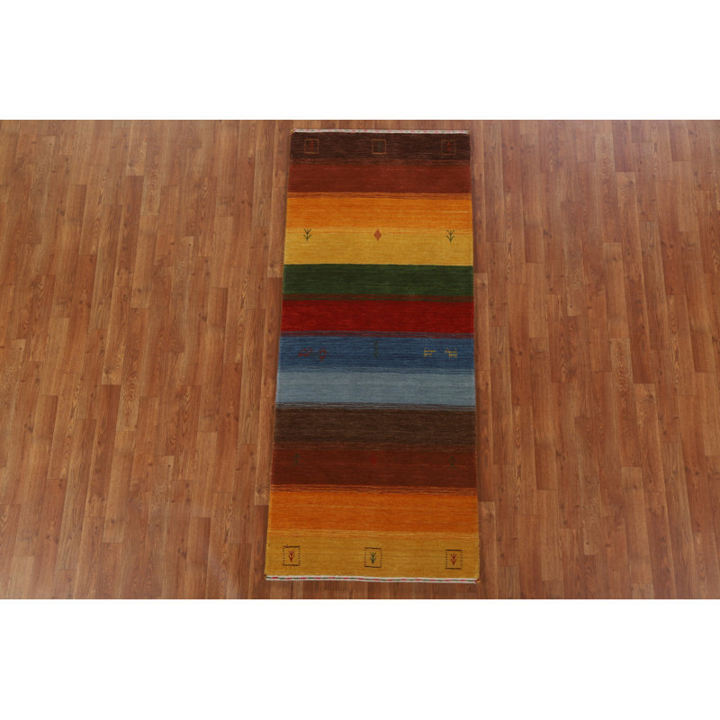 Tapis de couloir oriental en laine Gabbeh