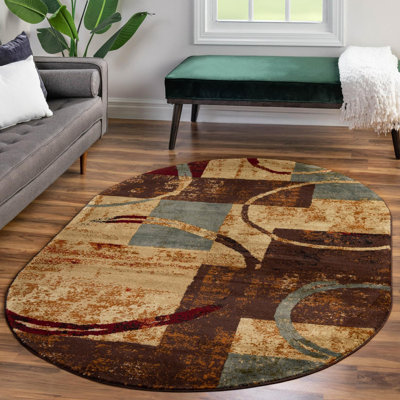Adetomiwa Geometric Multi Area Rug