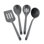 Circulon 4-Piece Silicone Cooking & Kitchen Tools Set With Ladle, Gray