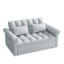Canapé-lit avec lit escamotable Loveseats, dossier ajustable gris clair