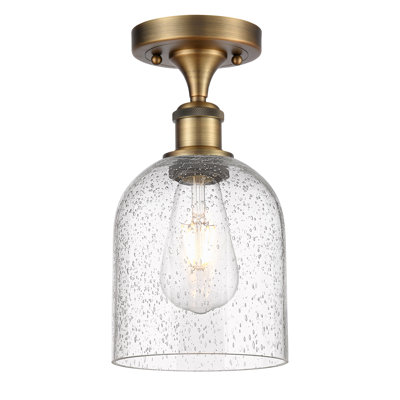 Ballston - Allysson - 1 Light 6" Semi-Flush Mount - Seedy Shade