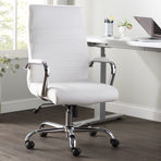  Chaise de bureau ergonomique pivotante à haut dossier
