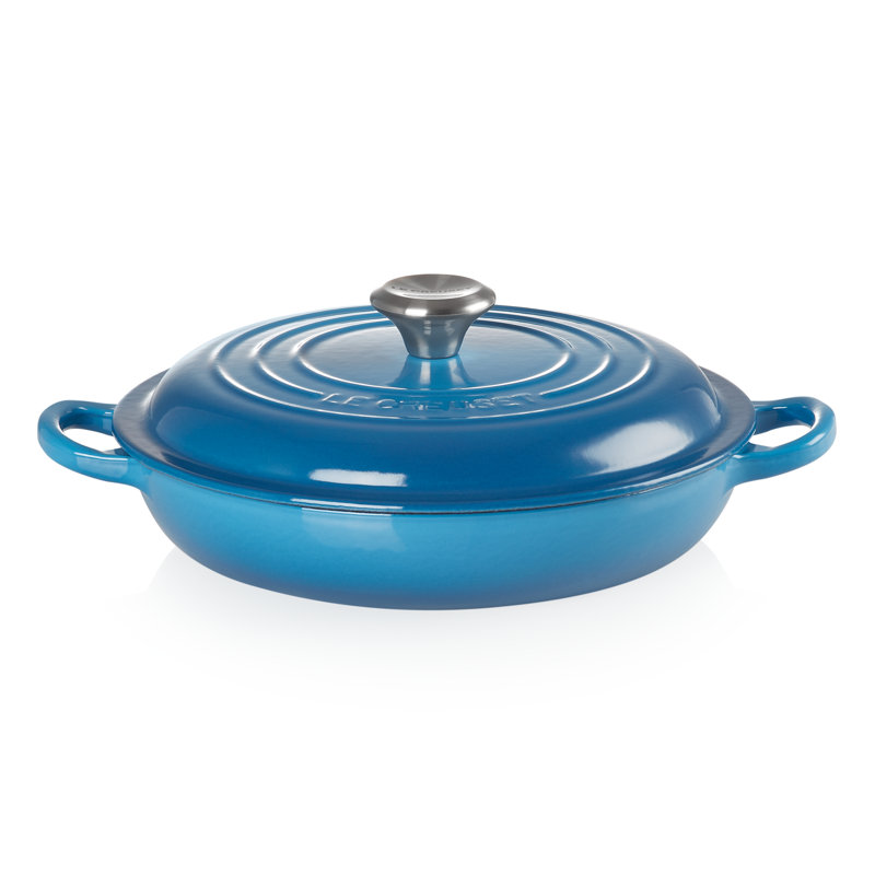 Le Creuset Signature Enameled Cast Iron Braiser with Lid, Marseille