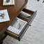 Table basse 47,24 "en bois massif et ovale en bois manufacturé