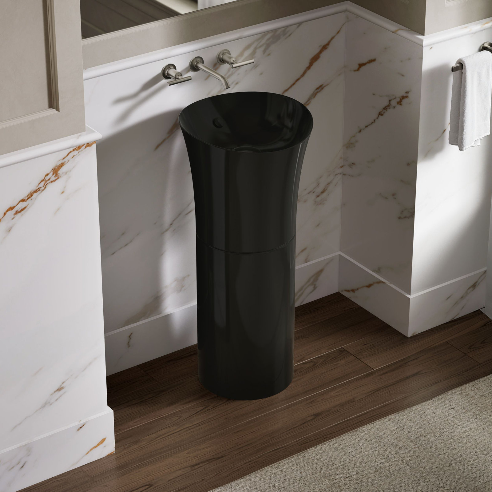 Veil Pedestal, Black