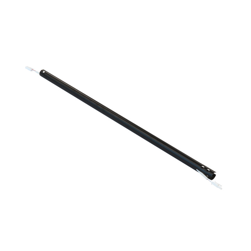 Black Metal 18-Inch Ceiling Fan Extension Downrod