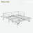 Metal Daybed With Led And Adjustable Trundle-1302247685