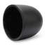 Pot à fleurs noir avec trou de drainage de 13,7 po de diamètre Acushnet-1333807587-1333807582