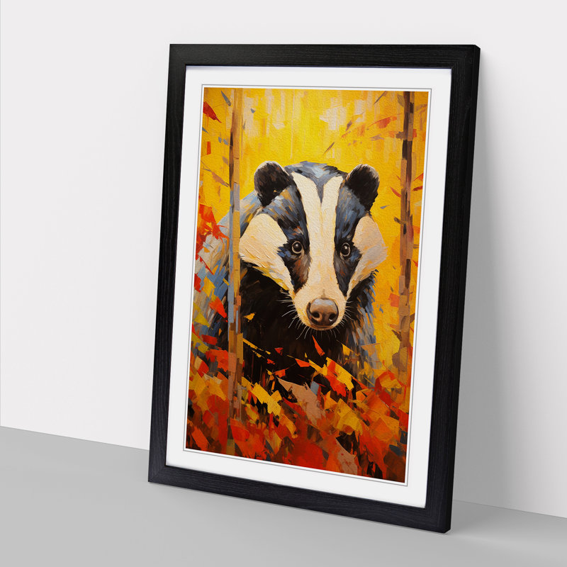 Single Picture Frame Print on Wood, Black Framed, 64cm H x 46cm W