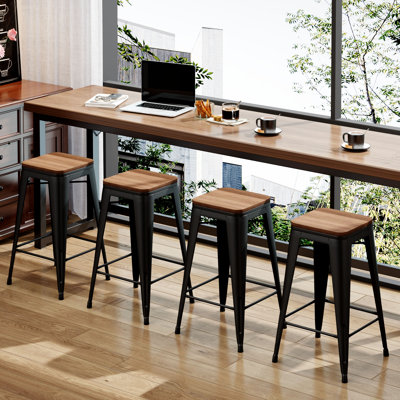 Metal Counter And Bar Stools