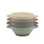 Ensemble 12 pièces de vaisselle en grès Gibson Elite Clover Hill - glacis réactif embossé - service pour 4 - couleurs assorties-115613472