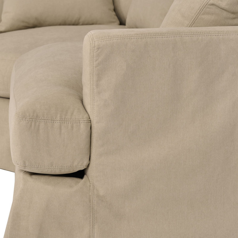 Canapé modulaire rembourré 3 pièces Kanta, Brun