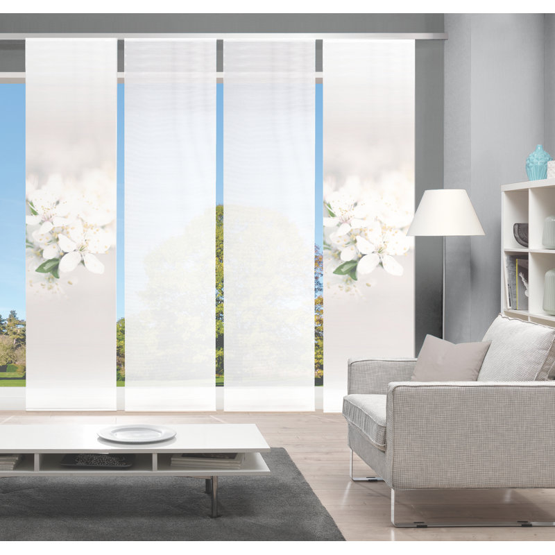 Peaslee Track Insert Semi Sheer Sliding Panel
