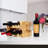 6 Bottle Solid Wood Tabletop Wine Bottle Rack in Natural
