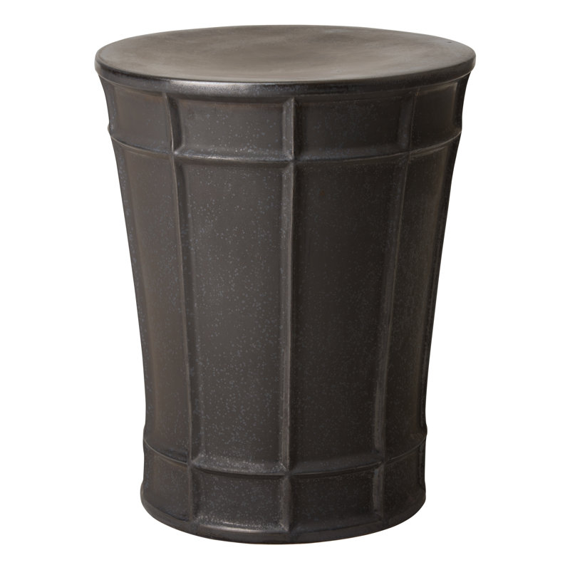 Varro Garden Stool, Gun Metal