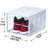12 Pack Stackable Large Shoe Containers Shoe Storage Box with Hard Plastic Drop Front for Sneakers