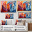 Cubisme arc-en-ciel II - décoration murale cubisme-717107017-717107016