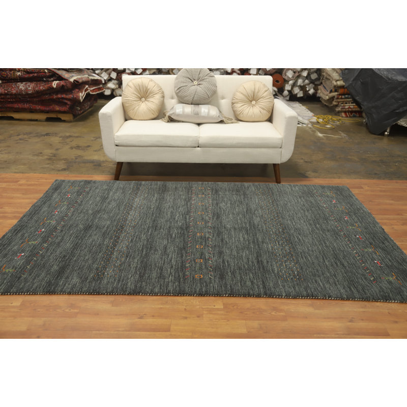 Tapis en laine fait à la main style petits animaux Gabbeh 5 x 8
