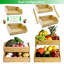 Panier de rangement empilable en bambou