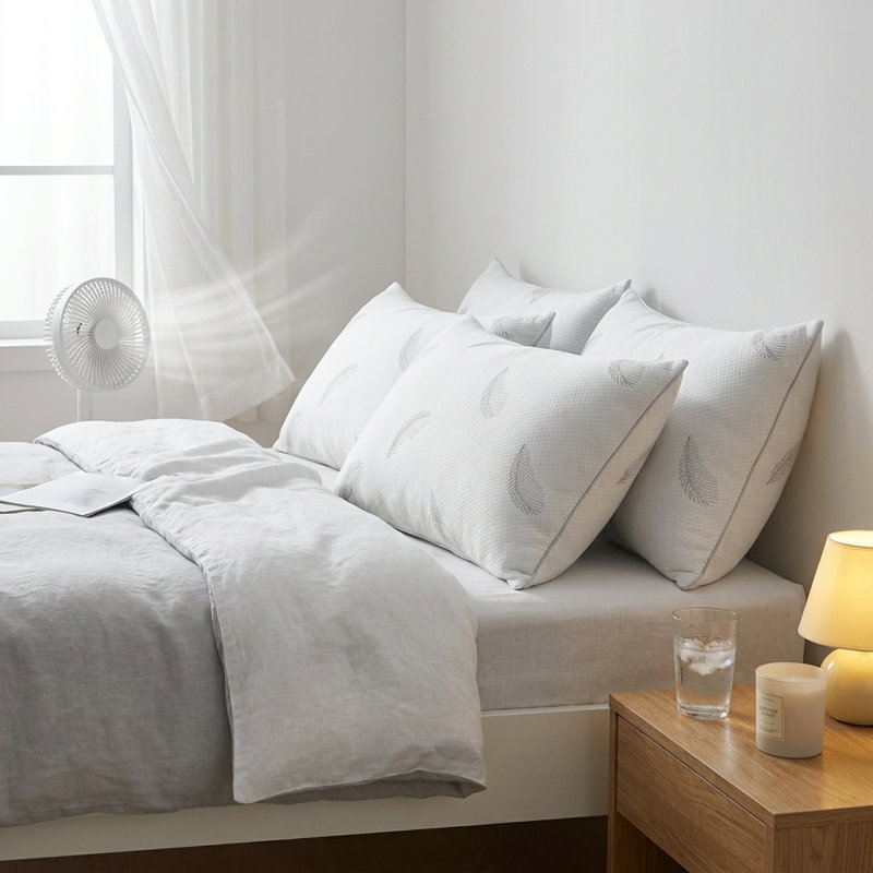 Oreillers de lit standard de luxe, oreillers en duvet synthétique de qualité supérieure avec housse respirante et respectueuse de la peau