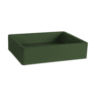 Newterra Handmade Rectangular Vessel Bathroom Sink