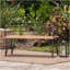 Banc en bois industriel et métal Zion