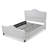 Upholstered Size Platform Bed Frame, Arched Nailhead Decor Headboard And Footboard, Button Tufted Design, No Box Spring Needed, Easy To Assemble, Ivory-631970298