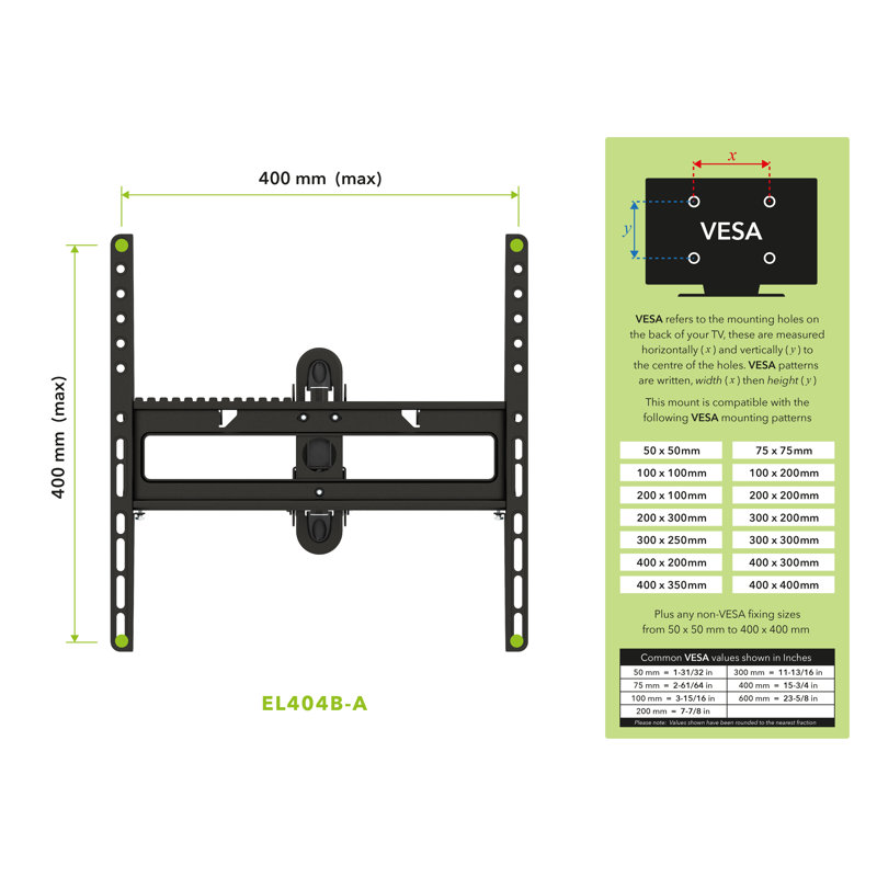 Laughlyn Rebrilliant Single Screen Wall Mount