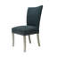 Chaise d'appoint rembourrée noire Massucci