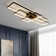 Raffa 3-Light Neutral Style Rectangular LED Semi Flush Mount Ceiling Light