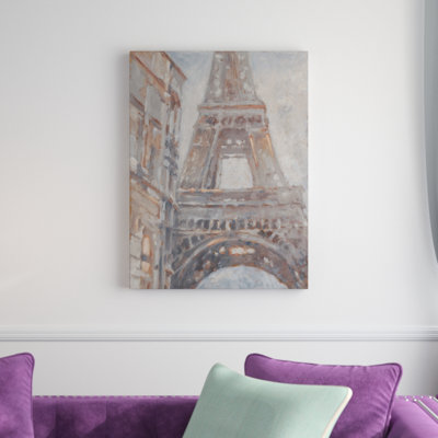 « parisian aube i », peinture sur toile tendue