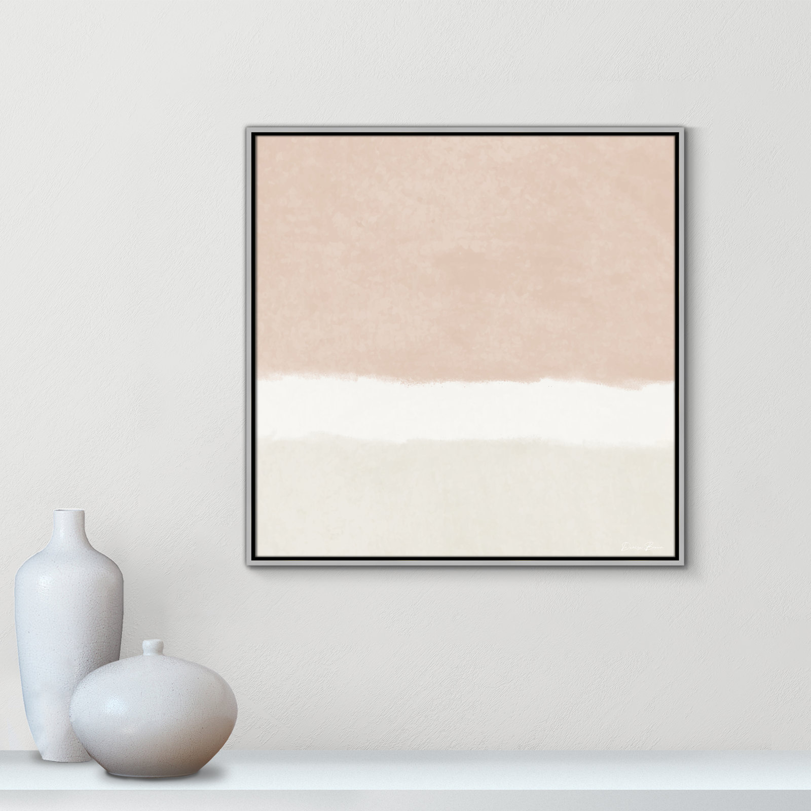 Willadeene "Slate 2" Print, 31.5" H x 31.5" W, Silver Framed