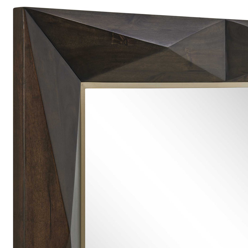 Uttermost Diamond In The Rough Wood Mirror