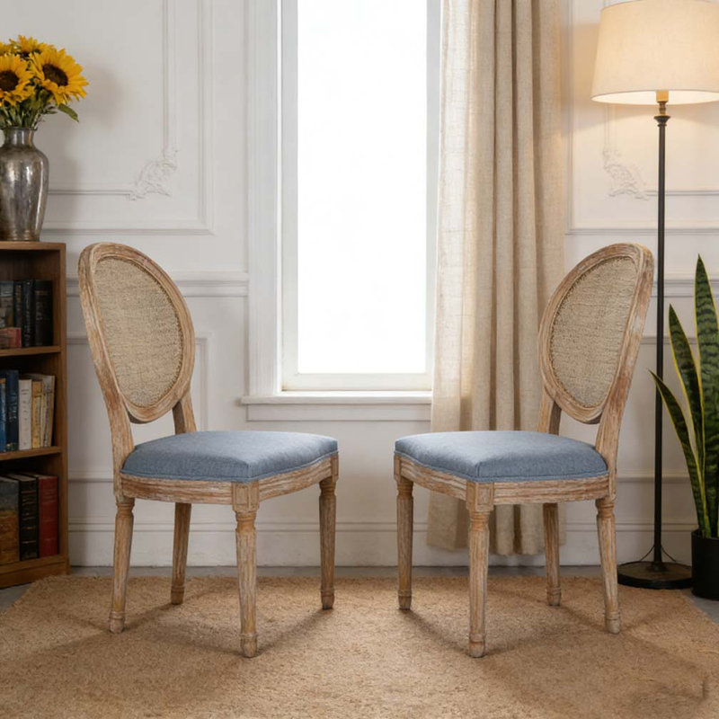 Chaise de salle à manger, Bleu clair
