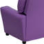 Contemporary Kids Recliner with Cup Holder-1550057889