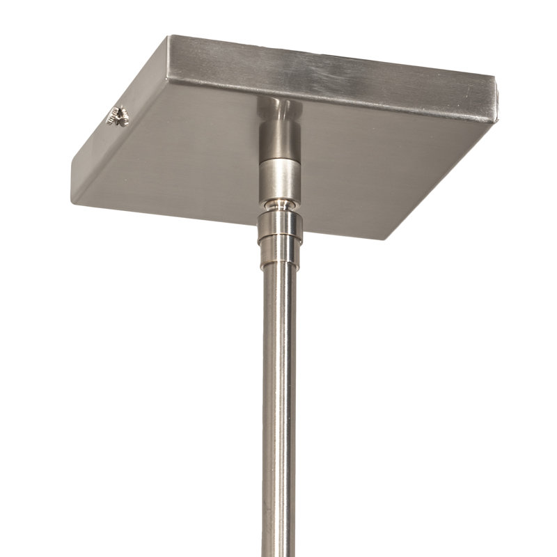 Shutter Meyda 1 - Light Pendant, Nickel, Red