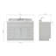 Ensemble de meuble-lavabo simple 49 po Abell-60199481