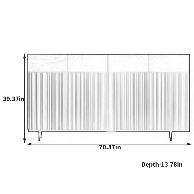 Wanaque, H 39,37 po x l 70,87 po x P 13,78 po