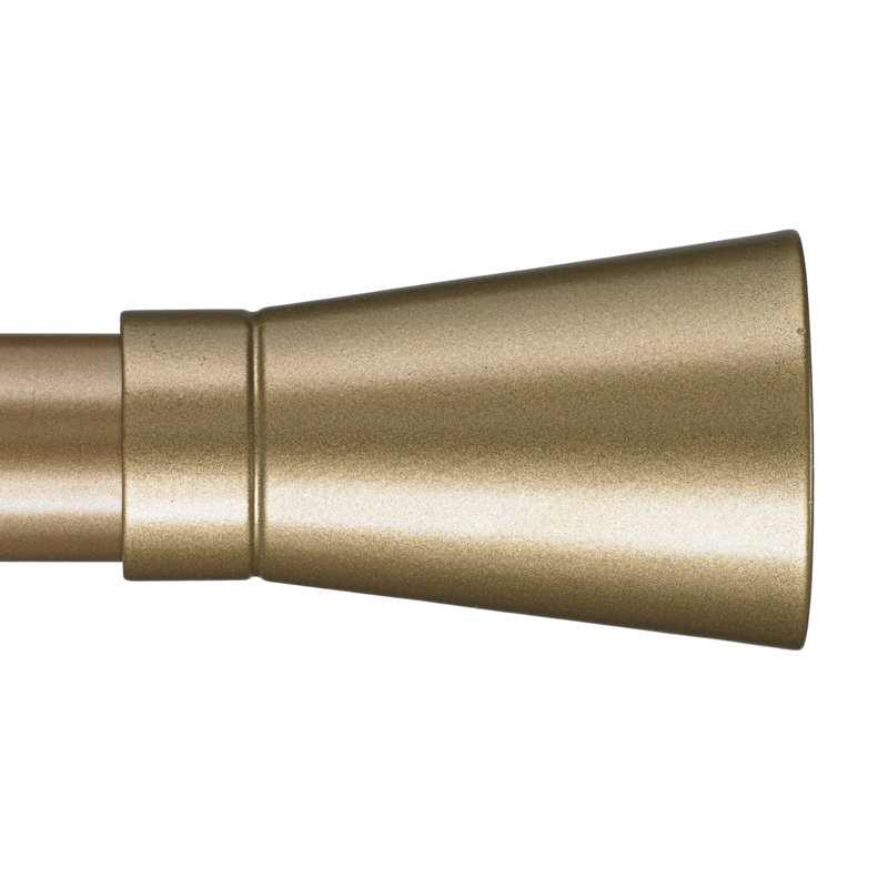 Fredrickson Single Curtain Rod, 48", Champagne
