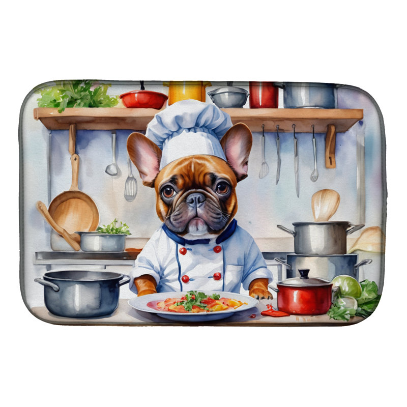 Tapis de cuisine French Bulldog The Chef