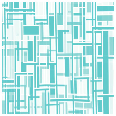 Édredon à motif géométrique bleu