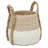 Armadi Two Tone Wicker Basket with Handles-608089933