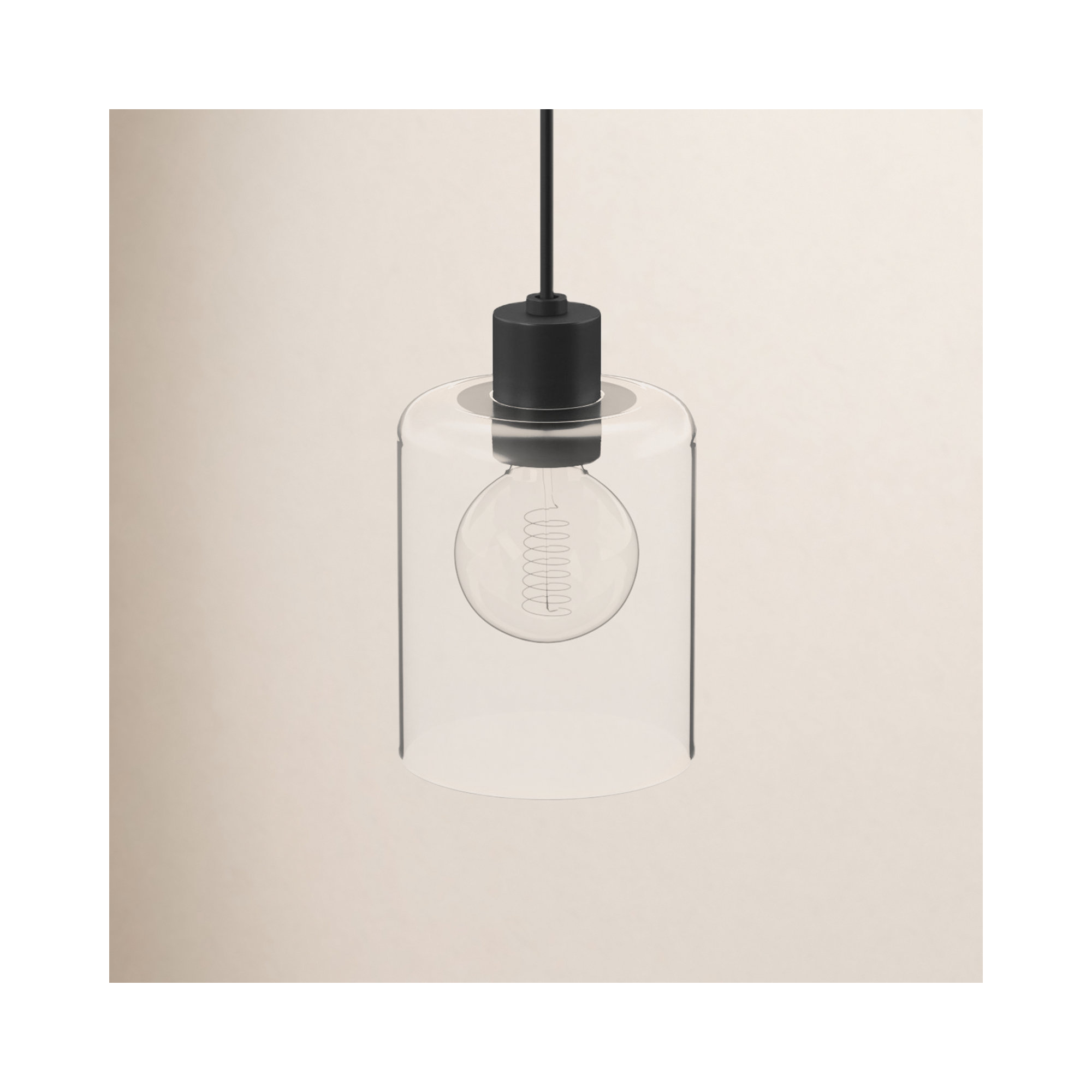 Alvy Single Light Glass Dimmable Pendant, Old Bronze