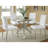 Isolde Chrome 41-inch Dining Table