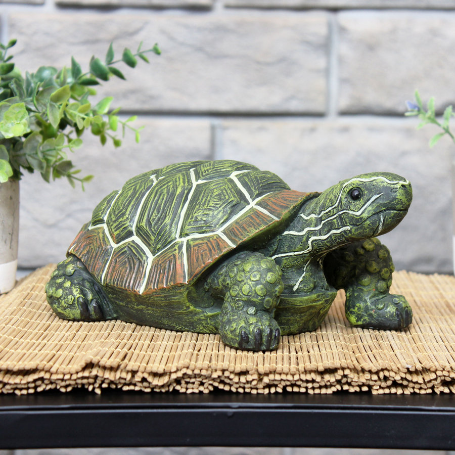 Rushmere 3.75" Terrance the Tortoise Polystone Outdoor Statue