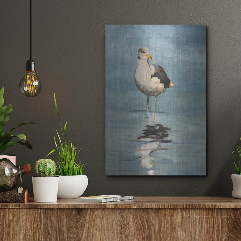  «Debout dans l'eau 1» par Marian Parsons, art mural en métal, 12 po x 16 po, H 16 po x l 12 po